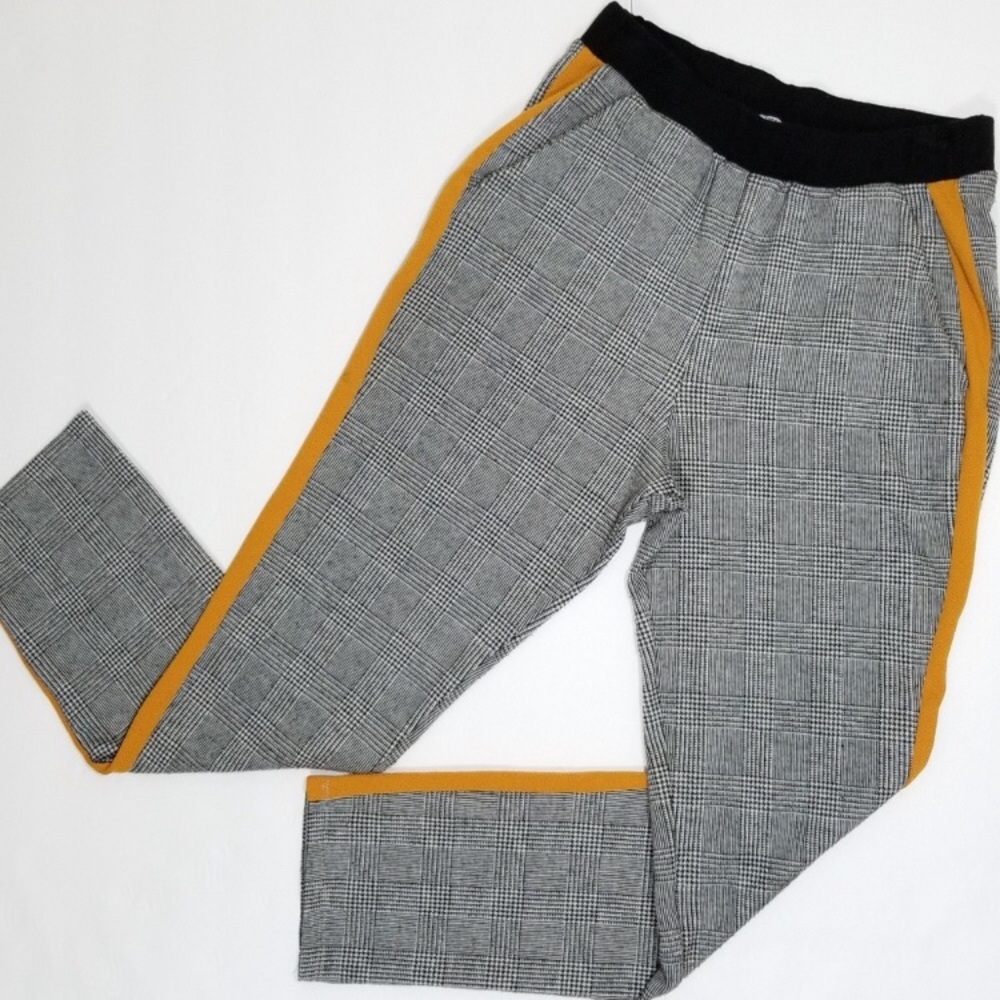 Zara side-stripe pants.